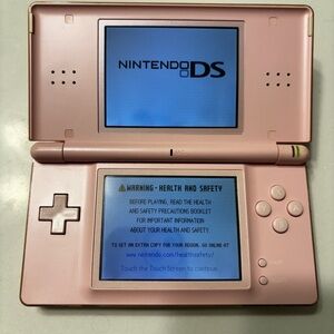 Nintendo DS Lite Pink Handheld Console & 1 game